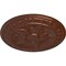 Ekena Millwork Exeter Ceiling Medallion (Fits Canopies up to 3 1/8"), Hnd-Painted Copper Penny, 17 3/4"OD x 1 1/8"P CM17EXCPS - alternate 4